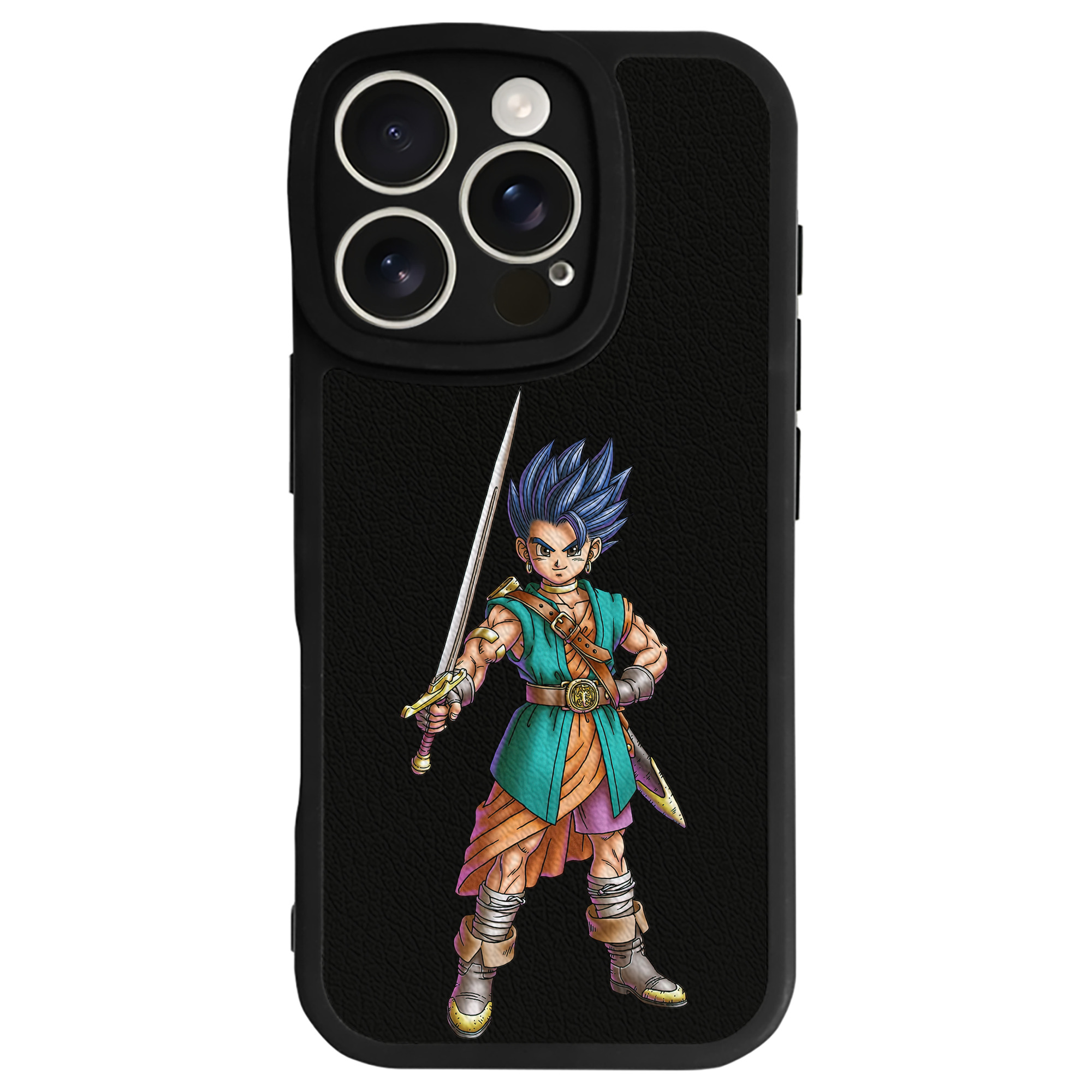 （画像用） ドラゴンクエスト Doragon Kuesuto Dragon Quest 【iPhone 16シリーズ対応】シリコンスマホケース（レザー調） 材質：シリコン